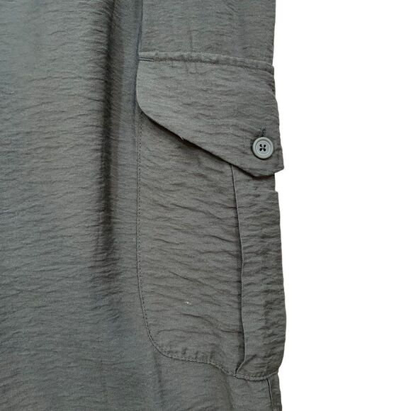 Simply Vera Green Lightweight Pleat Front Cargo Pants Size Small - Picture 4 of 11